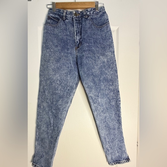 Guess Denim - Vintage Guess Jeans USA Georges Marciano High Rise Mom Jeans 27 Waist Acid Wash